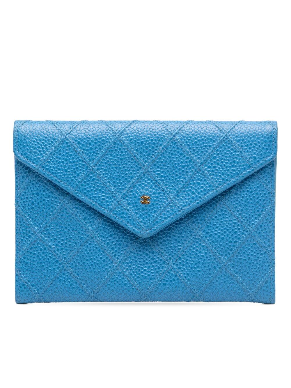 Chanel Cc Quilted Caviar Envelope #374379C42B